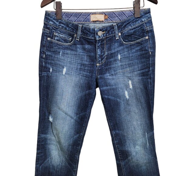 Paige Jeans Jimmy Jimmy Skinny Blue Denim Women's Size 27 - Picture 5 of 11